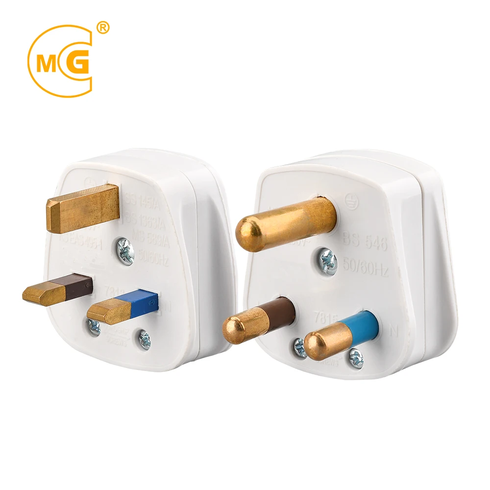 Bakelite british BS 220 volt electrical power 15 amp 3 pin top plug