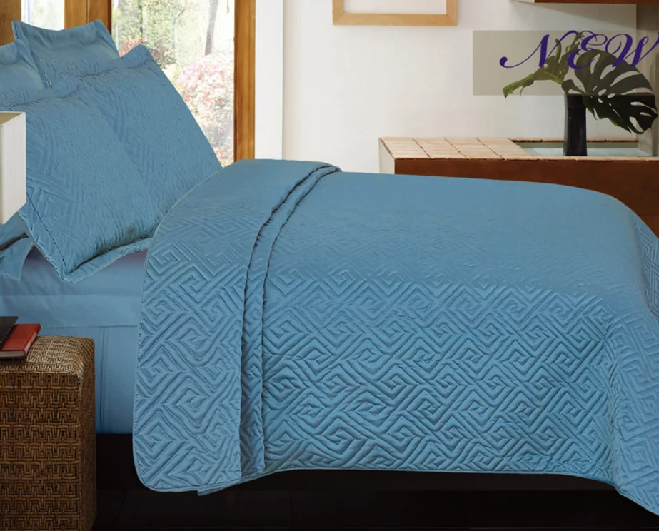 
Luxury queen size home bedding set 100% polyester quilt coverlet patchwork bedspread comforter 