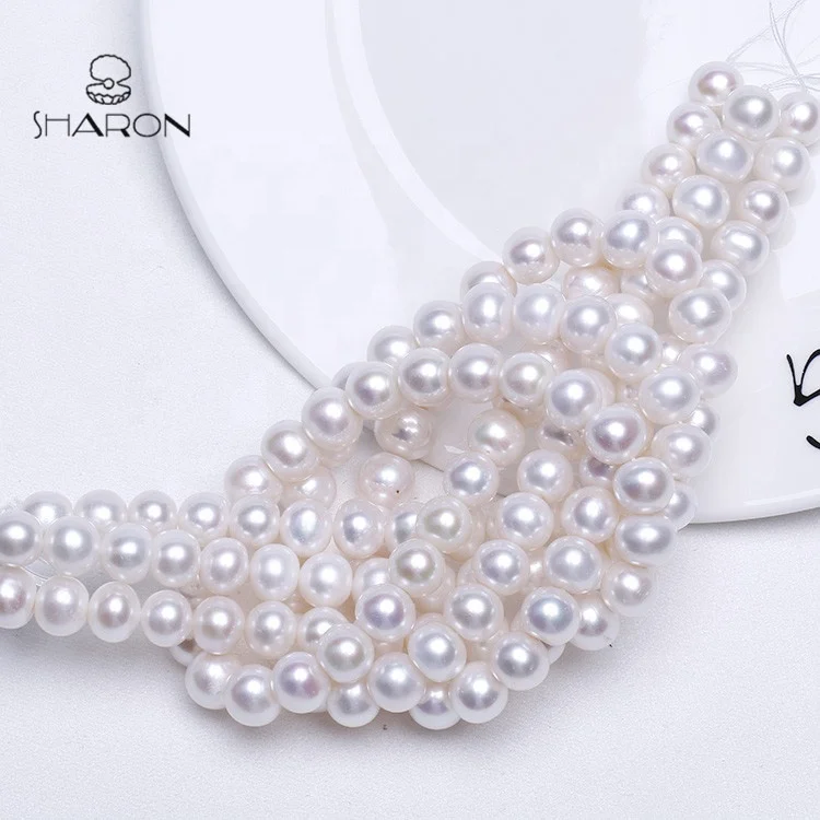 
Big Size Pearl 10-11mm Grade AA Near Round Fashion Decorative Pearl For Clothes 