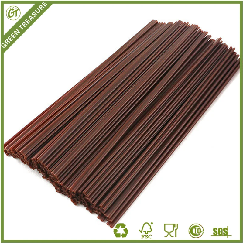 Disposable Plastic Coffee Stirrers Straw PS PP Brown Black Sip Stir Stick for hot cold drinks beverage