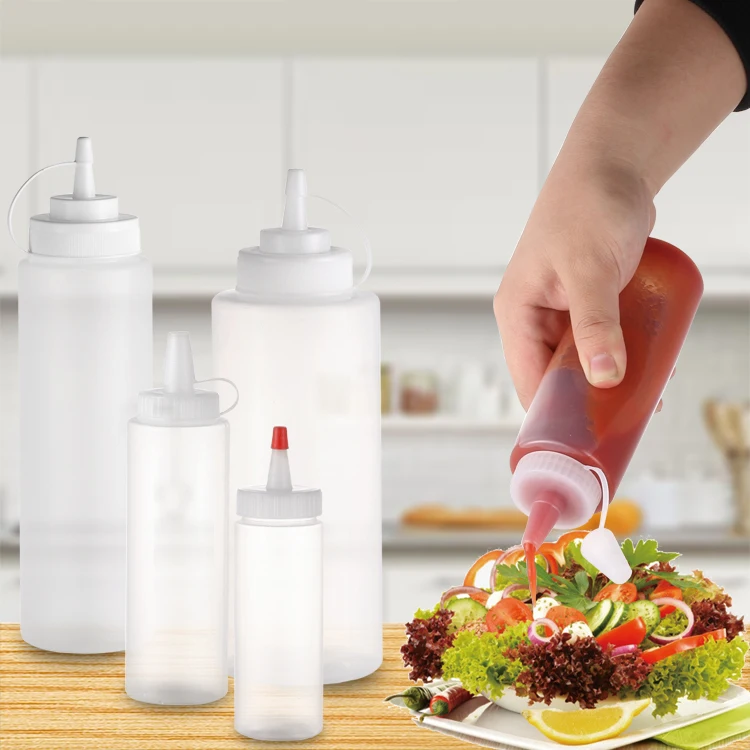 120ml custom  plastic packaging soy tomato plastic dispense bottle for sauce