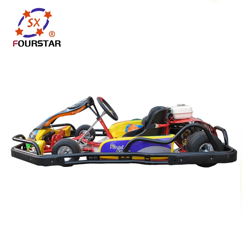 High Performance 45km/H Chromium Tube Frame Racing Go Kart With Safety Bumper