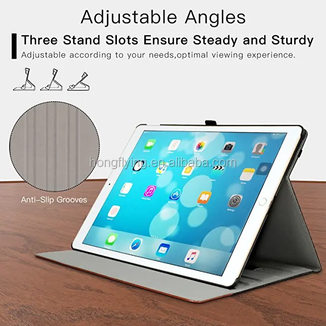 
Premium leather card slot stand holder tablet leather case for ipad mini 4 