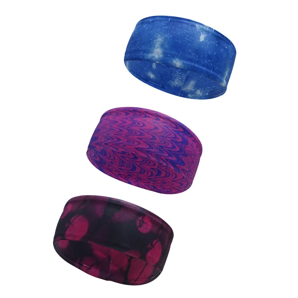 In stock gym headband sport polyester basketball cotton sweatband