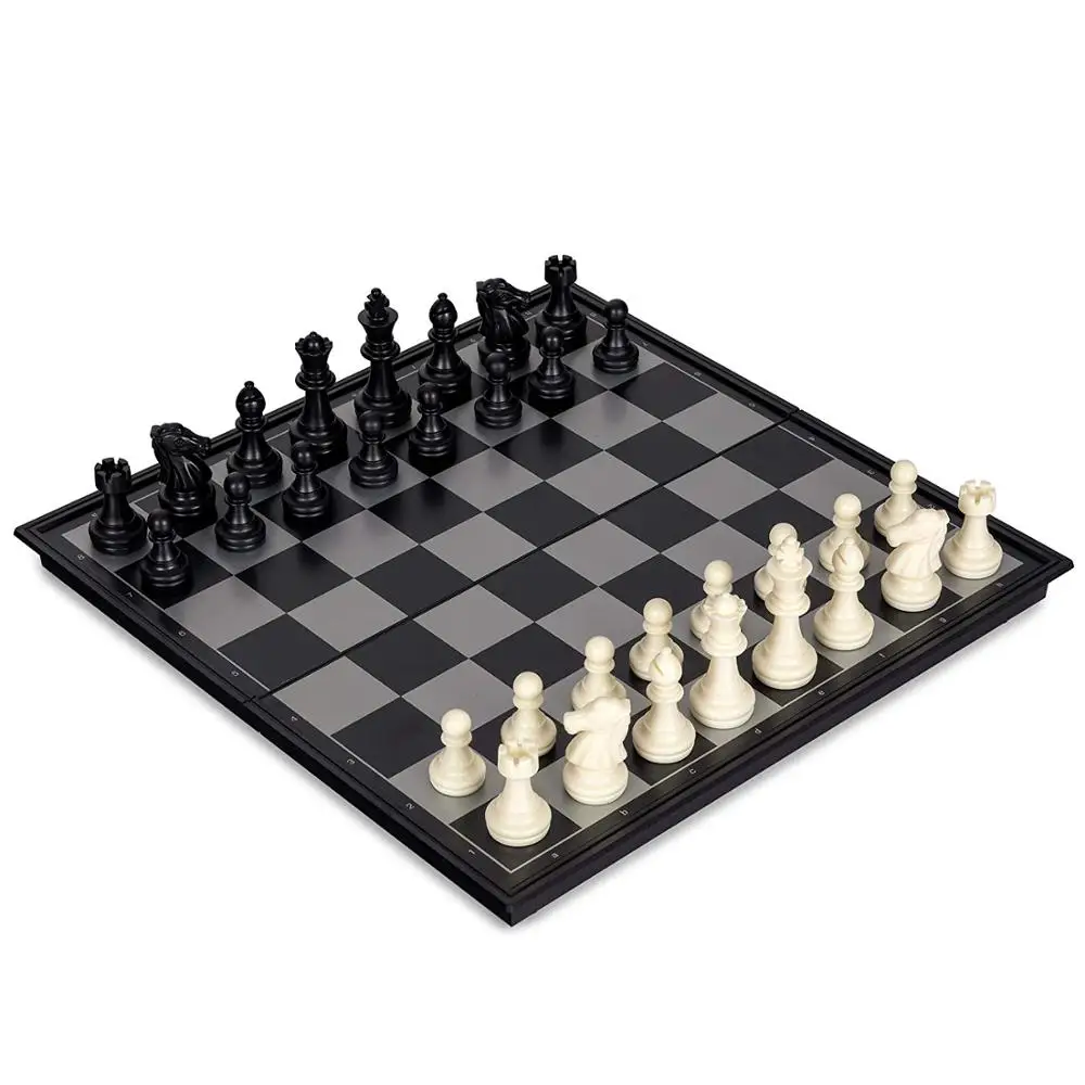 
Imports 2 in 1 Travel Magnetic Chess and Checkers Game Set 