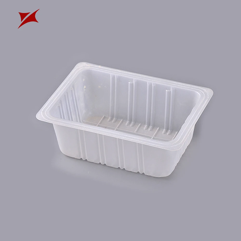 Tofu disposable frozen storage tray plastic container food packaging