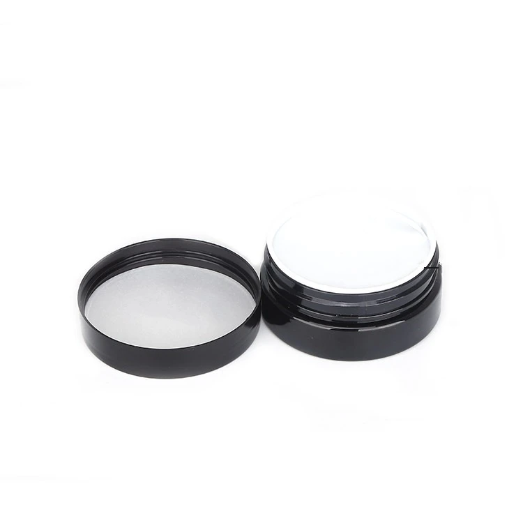 IBELONG Wholesale empty 60ml plastic jar black plastic pet jar for 15g tooth powder container