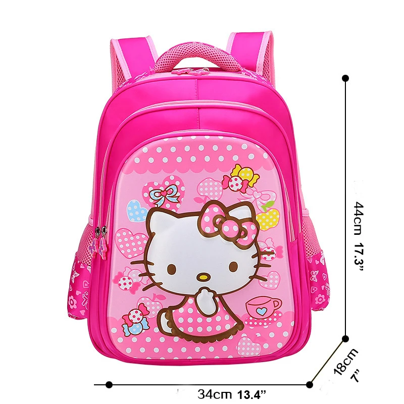 
Hello Kitty Series Cartoon Elementary School Book Bags Cute Kids Backpack for Little Girls 