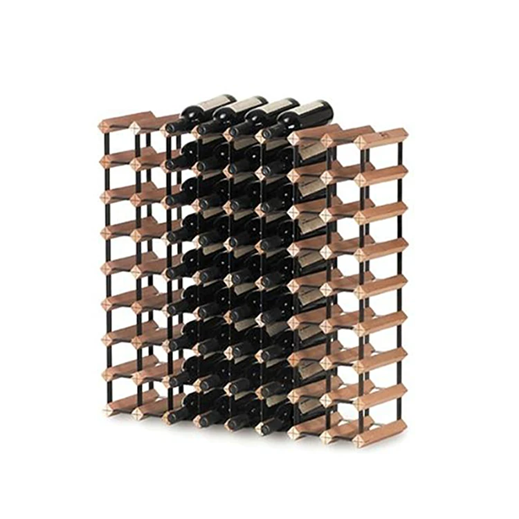 72 бутылки деревянная и металлическая витрина для винного погреба/супермаркета