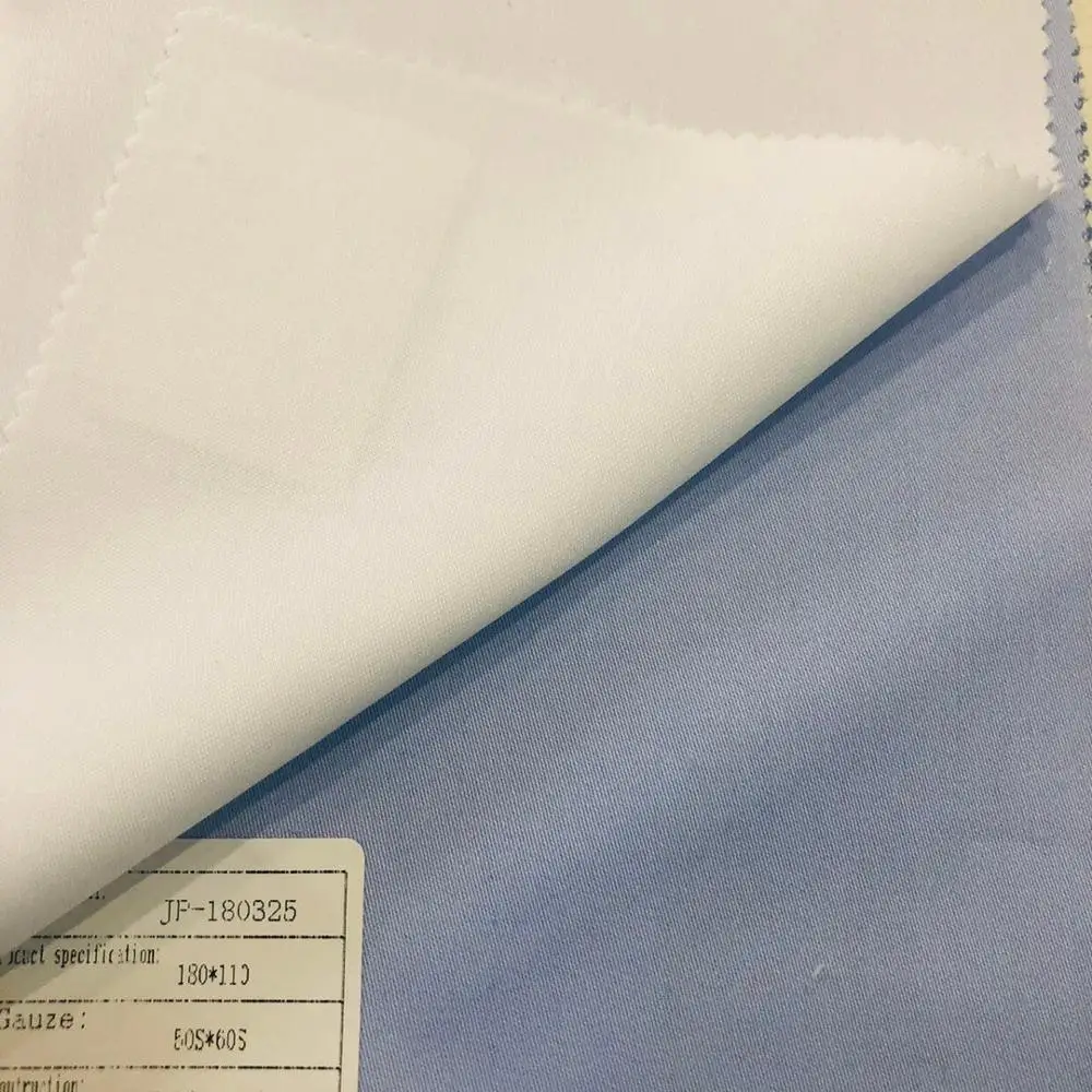 
new fashion China factory directly support BT 50% bamboo 50% Micro Polyester solid twill woven shirt cloth Fabric 