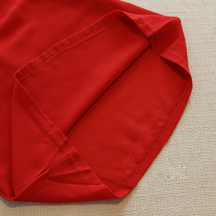 New Summer girl temperament polka dot chiffon blouse and wave point skirt set