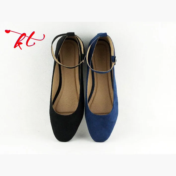 buckled up square toe cheap wholesale ladies flat shoes