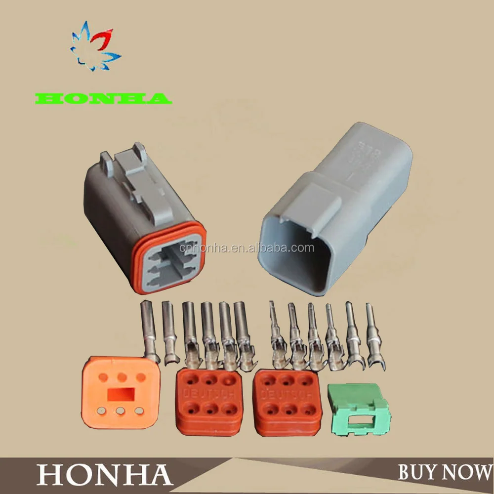 6 контакт. водонепроницаемый электрический провод разъем авто DT06-6S и DT04-6P