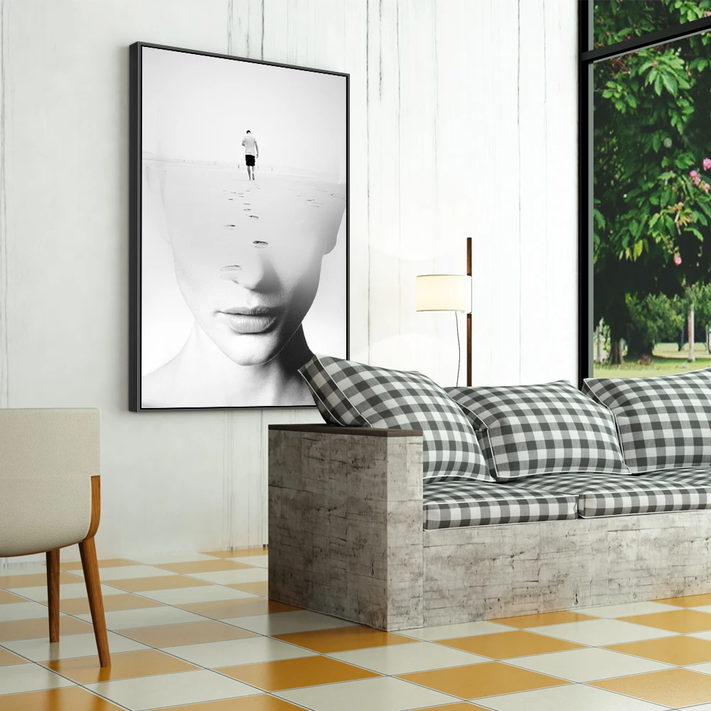 Modern fashion nordic style framed poster canvas print wall art pictures