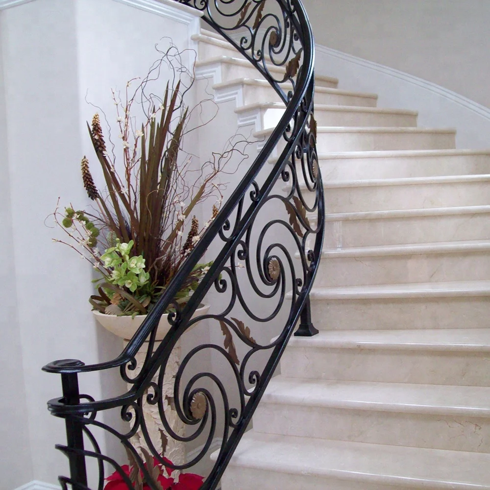 Top-selling Modern Wrought Iron Stair Railing Parts