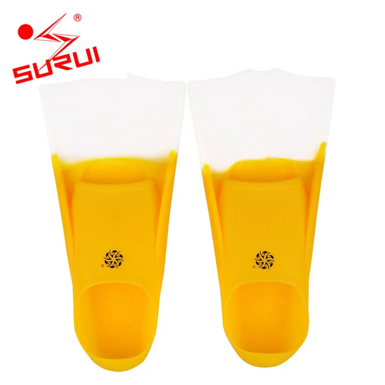 
Less Resistance Short swimming fins training silicone swim snorkel fins 