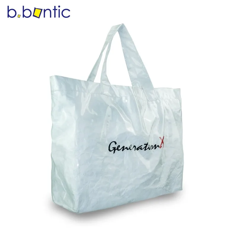 New Design Large Space Soft Transparent PVC Shopping bag Custom logo Shoulder Shopping Bag Fashion Tote bag