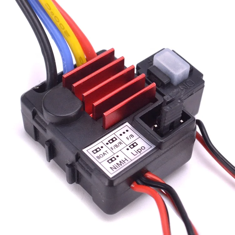 TB-60025 25A ESC Brushed Electronical Speed Controller 1-2S Waterproof Dustproof for 1/18 RC Car Truck Boat Various Models