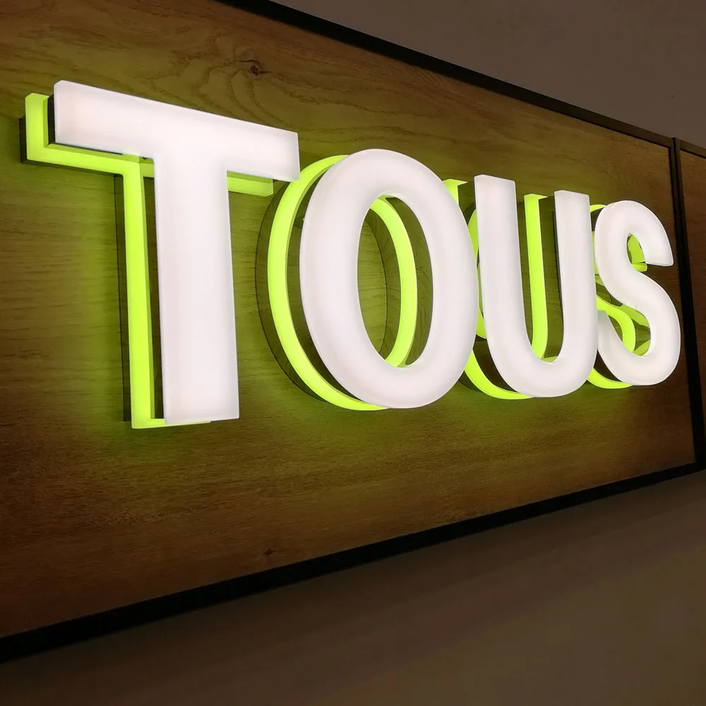 Business Advertising led acrylic letter sign and logo sinage for outdoor and indoor use