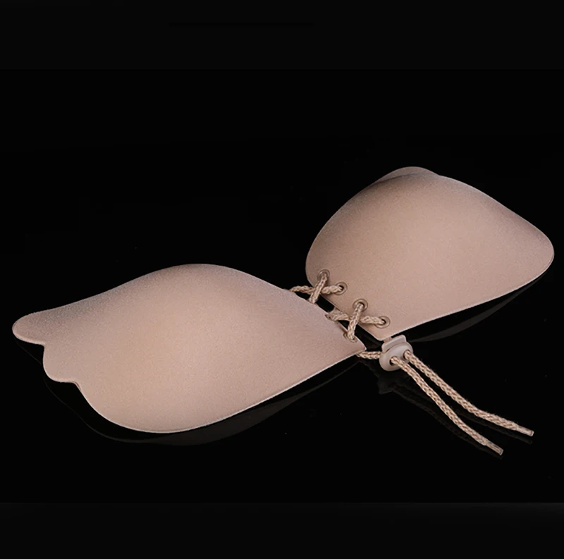 
hot selling magic wing strapless bra fashion invisible nude instant breast lift bra 