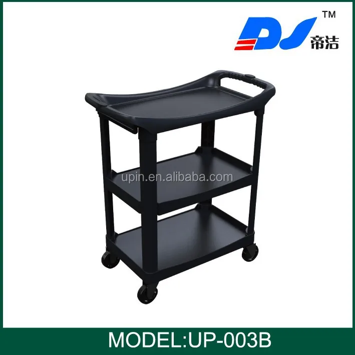 Dining room meal transport trolley /restaurant food trolley cart/kitchen service trolley