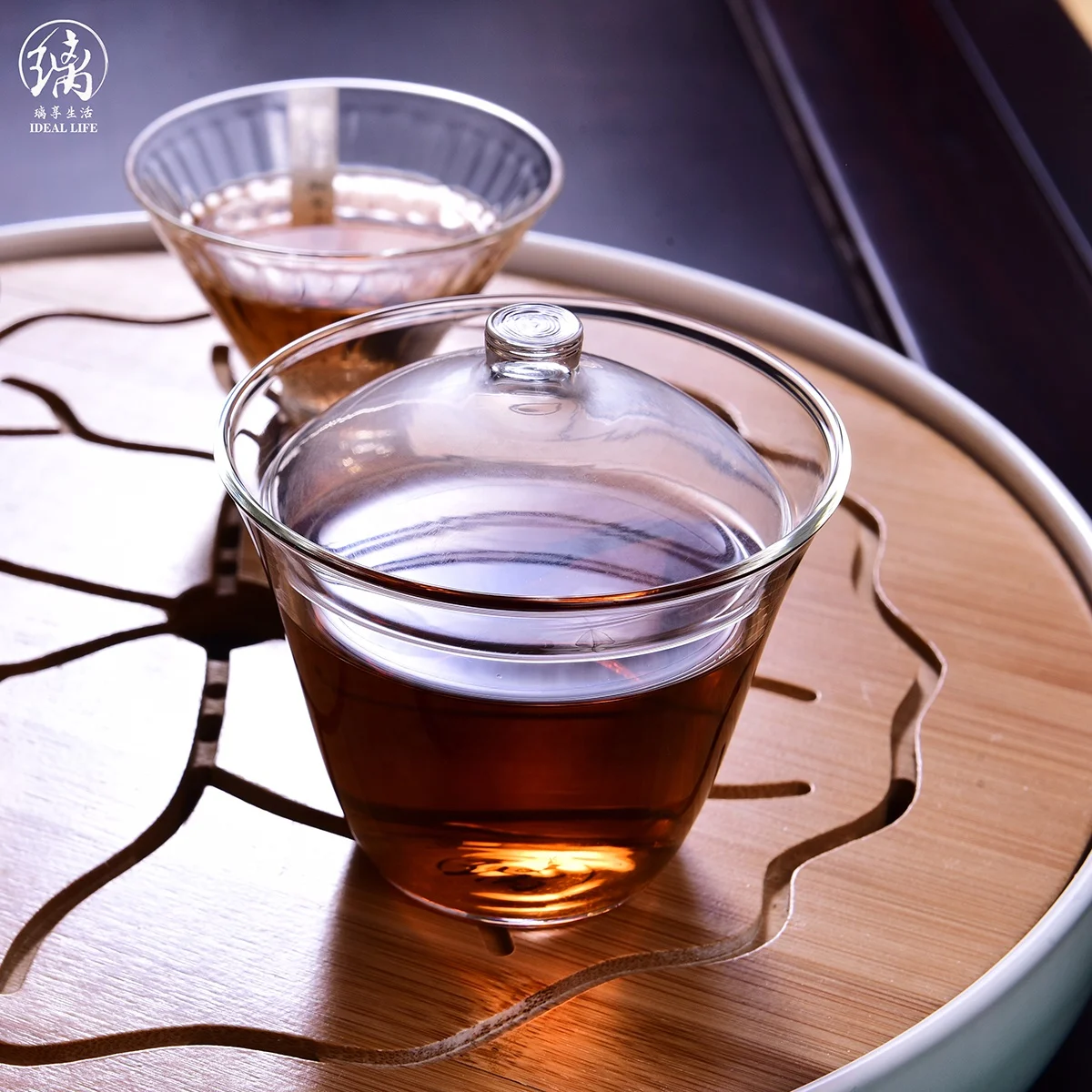 
Satisfactory after sale service cup and saucer transparent glassware 