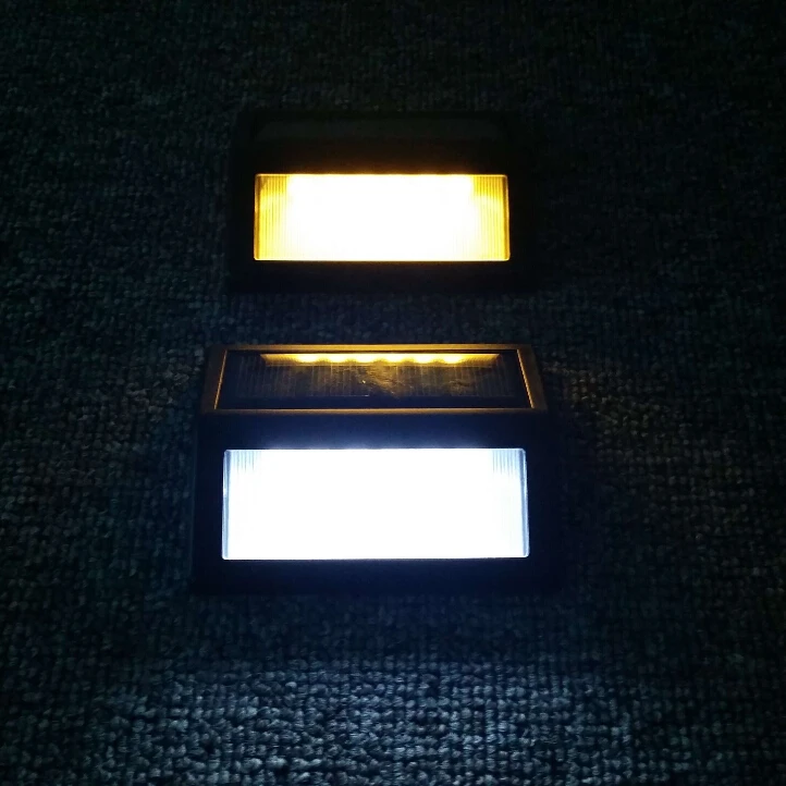 
ruocin solar Outdoor Garden Solar Light Pole For Outdoor solar fence light solar stair light with 6pcs LED 