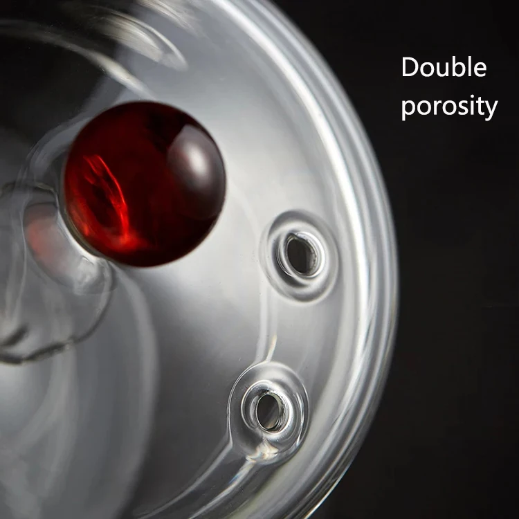 Heat resistant clear glass teapot to boil water