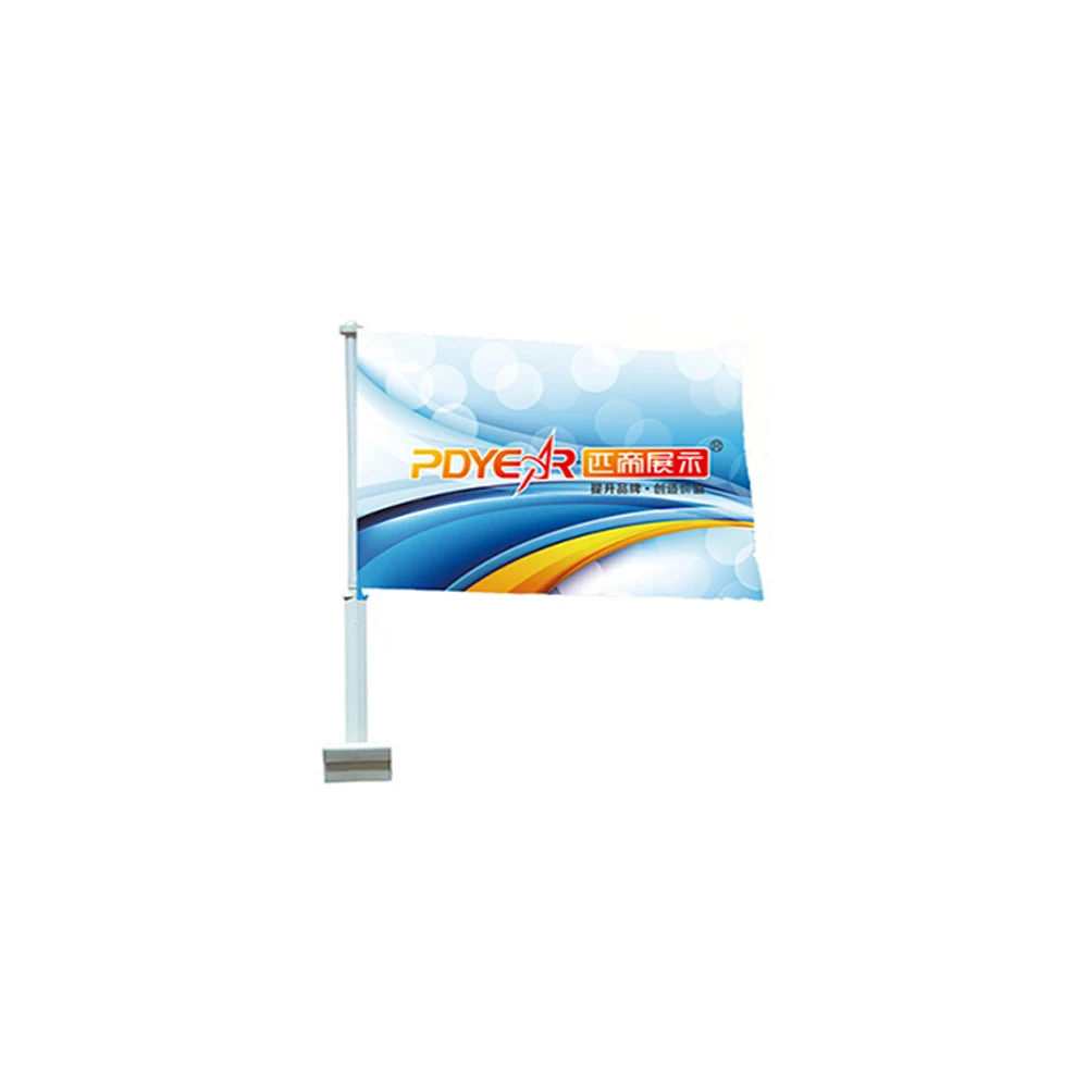 Pdyear outdoor racing sport advertising custom logo polyester fabric promotional car handwave bunting string pennant flag banner