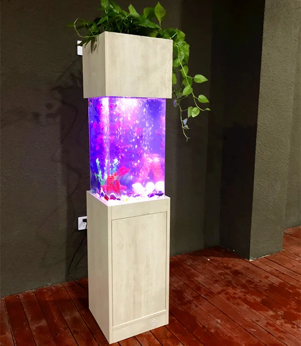 acrylic fish tank, wood base cabinet fish aquarium for home, aquarium cabinet fish tank (60825119854)