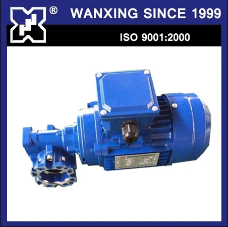 VF30 gearbox with output flange and 0.18KW motor with B14 input flange