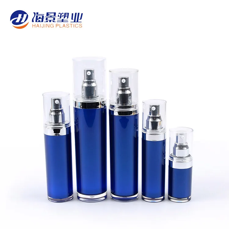 Round  Acrylic Bottle Skin Care Toner Package Lotion Pump with Lip customization Color