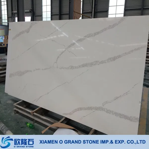 Modern Statuario Quartz White for Countertop,Flooring