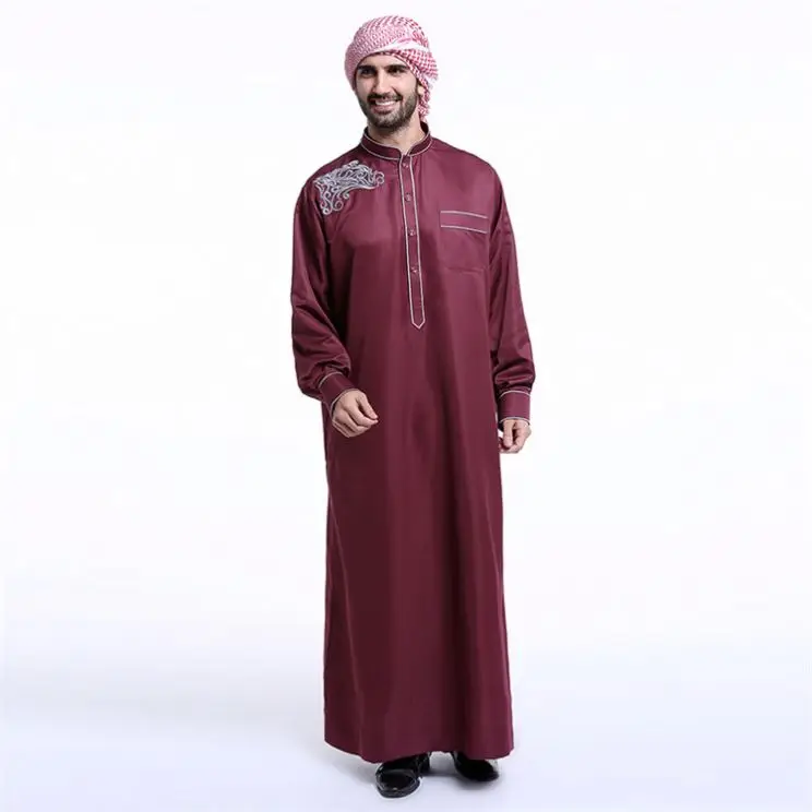Новейшие Онлайн-дизайны Abaya 2018 оптовая продажа мужская одежда Дубая Thobe