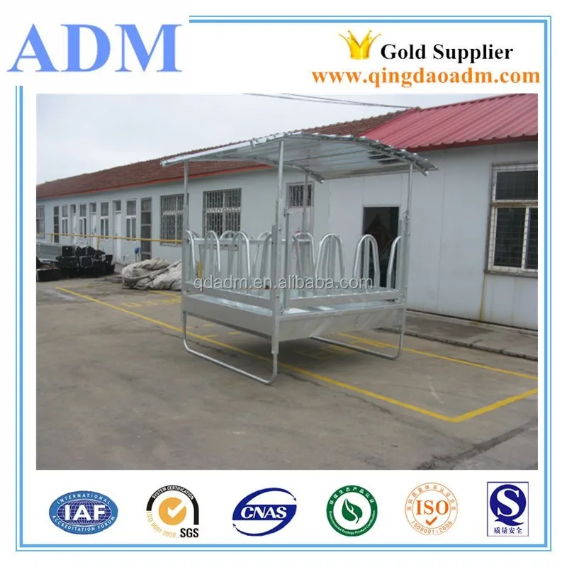 Australia Hot dipped Galvanized hay horse feeder with roof