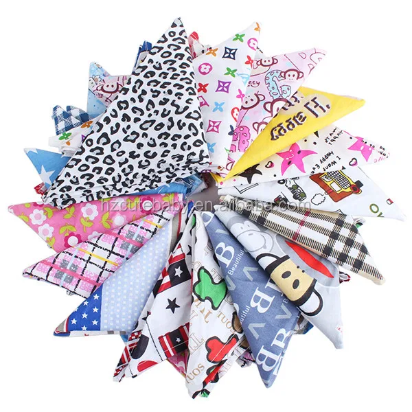 wholesale many designs available cheap animal grid cute classic small MOQ dog cotton bandanas