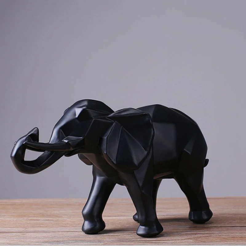 
Custom Multi-style Geometric Block Horse Bear Elephant European Ornaments Animal Model Creative For Home Decorations 