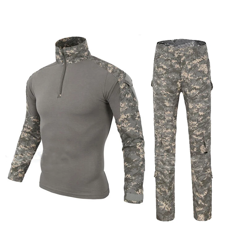 
Wholesale Black Camouflage Military Style Army Clothing Tactical Combat Suit/Uniform 