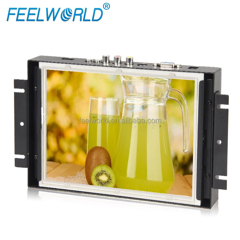 Открытый монитор реклама сенсорный экран 8 дюймов HDMI VGA AV 800*600 разрешение сенсорная панель с открытой рамой