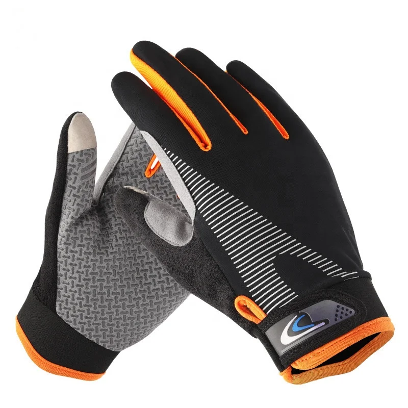 Outdoor sports bicycle cycling racing trainer exercise full finger sport gloves with good quality