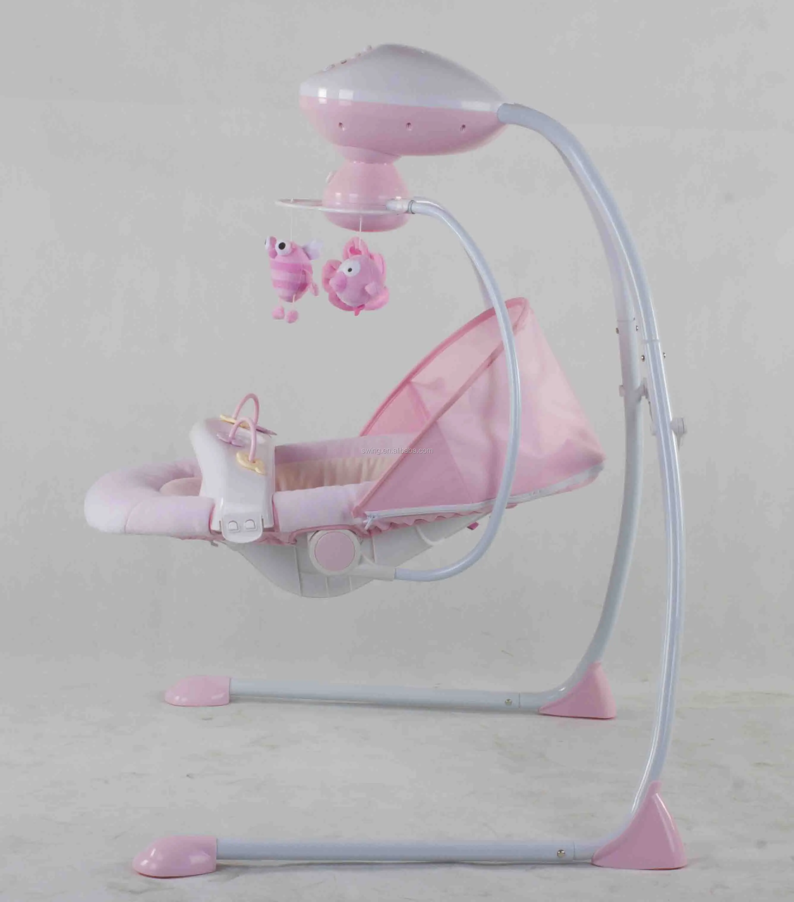 China manufacturer baby cradle swing with plastic shell seat