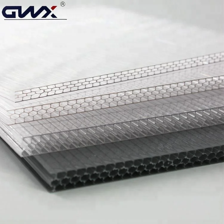 100% Virgin Bayer Material Honeycomb Polycarbonate Sheet/Polycarbonate Plastic Honeycomb Panels