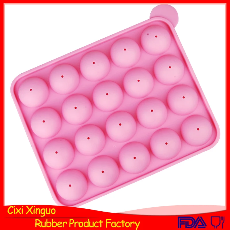 069 20 cavity round ball shape silicone mold for lollipops, lollipop mold lollipop candy mold children home diy cake tool resued