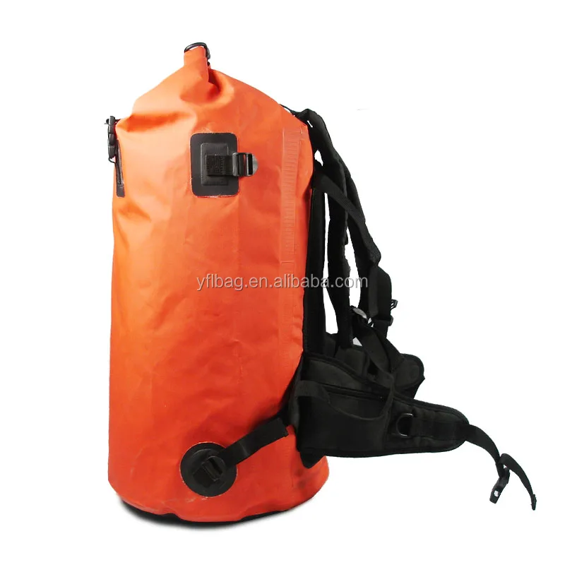 Sealock 60L orange waterproof travel backpack
