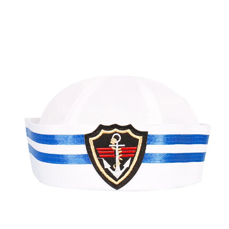 Adults Age Group and Unisex white sailor hat custom blank sailor caps hats Popeye hat for party stage performance