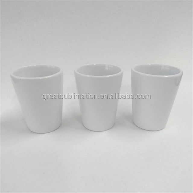 wholesale 2oz sublimation ceramic glass cup