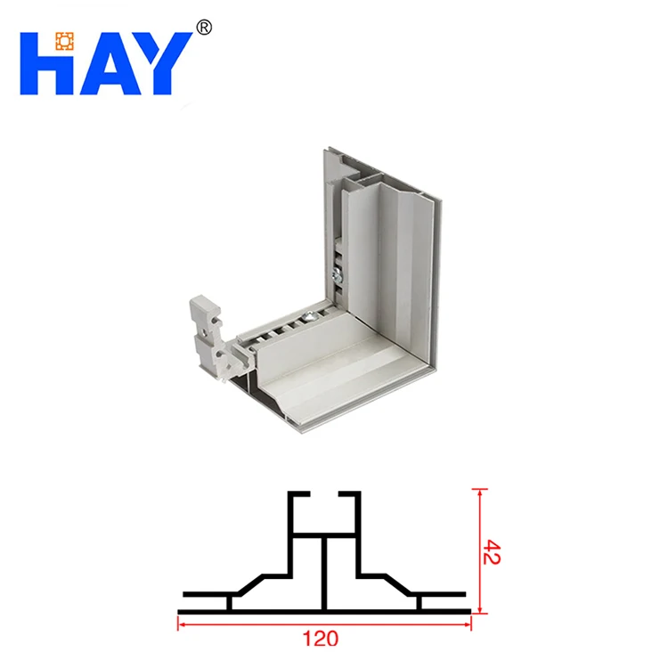 Отдельно стоящая двухсторонняя алюминиевая тканевая световая рамка 120 мм