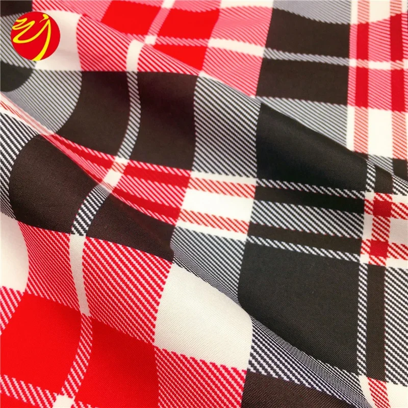 
85GSM Stripe Check Transfer Printed Comforter Microfiber Bedsheet set Fabric 