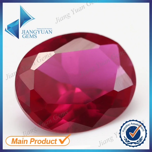 oval shape 5# synthetic corundum