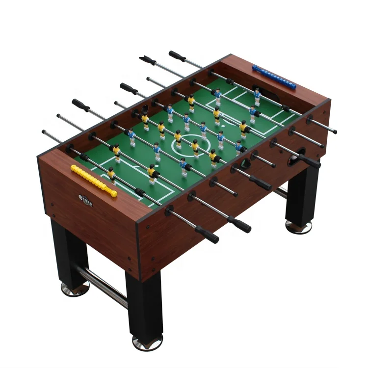 MDF Solid Wood Design 5ft Hollow Steel 8 Rods Handle Soccer Table For Sale